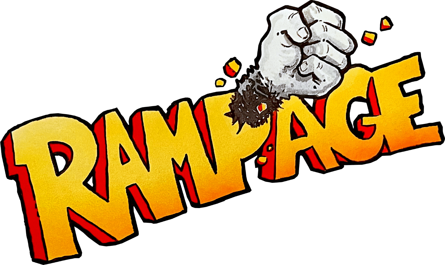 Rampage logo for Commodore 64